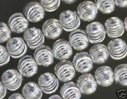 SPARKLING SILVER-PLATED COPPER LASERCUT BEADS 8MM 16.5"