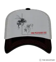 The Mountain End Pesticide Use Bumble Bee Trucker Hat Cap NEW Environmentalist