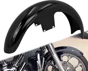 HCmotorku 21 inch Front Fender Mudguard Fit for Harley Touring Road King FLHR Electra Glide FLHT Street Glide FLHX CVO Road Glide Custom Baggers Gloss Black