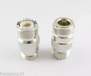 RF Coaxial Straight Adapter Connector N Female To UHF SO-239 SO239 Female Jack