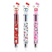 Hello Kitty 0.7mm 6-Color Multicolor Ballpoint Pen w/Hello Kitty Figure 1PC (...