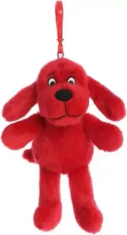 Aurora® Playful Clifford® Clifford Keychain Stuffed Animal - Childhood Nostalgia