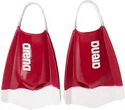 Arena Unisex Adult Powerfin Pro II Swim Training Fins Men and Women Silicone Short Blade Flippers Left-Right Customized, Sizes 4.5-13.5