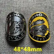 2pcs mongoose Vintage Bicycle Head Badge Tag Bike Emblem Decals Stickers