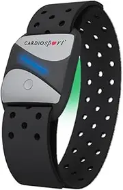 Cardiosport Heart Rate Monitor Armband, Bluetooth ANT+ for running, cycling, gym. Compatible with Strava Zwift Peloton Garmin Wahoo App