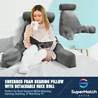 Memory Foam Back Rest Pillow Bed Neck Support Reading Sofa Chair Seat Cushion