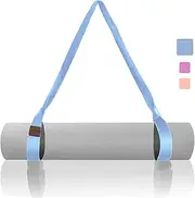 Yoga Mat Strap/Sling Adjustable Exercise Mat Strap Carrier Macaron Style Color Made Of Premium Polyester Cotton (only straps)