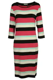 Varigated Stripe Shift Dress--STI-SA013D23