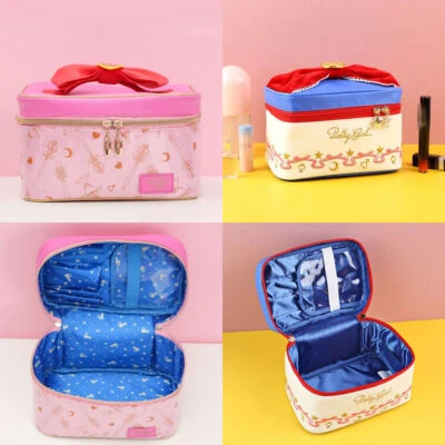 Anime Tsukino Usagi Makeup Bag Big Capacity Portable Travel Cosmetic Storage Box