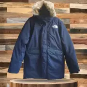 THE NORTH FACE Men's Defdown Futurelight 550 Parka Down Jacket-Navy Blue-4QZ9RG1