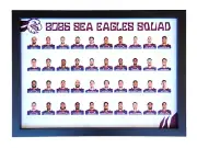 Framed 2025 Manly Sea Eagles NRL Rugby League Football Poster - 45cm x 32cm