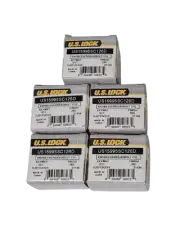 5-PACK - US LOCK knob/deadbolt Cyl. Universal SC1 KEYWAY CHROME KD