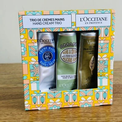 L'Occitane Classic Hand Cream Trio Almond, Verbena & 20% Shea 30ml