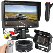 7" Monitor 12V-24V IR Rear View Reversing Camera 4Pin Kit for Truck Caravan RVs