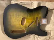 Flame maple Tele body - North American Alder Gloss Finish