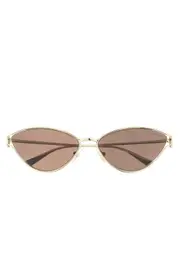 Tiffany & Co. 61mm Cat Eye Sunglasses in Lite Brown at Nordstrom One Size