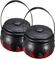 Ipetboom 1 Set Halloween Witch Black Candy Buckets Portable Storage Containers for Treats Safe Material for Halloween Fun