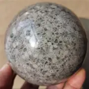 2.25LB Beautiful Natural Polished Ocean jasper crystal sphere specimen #865