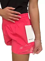 New Lululemon Honolulu “HNL” Hawaii Exclusive Hotty Hot Short 4" Size 8