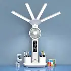 Dimmable Four-Head Touch LED Desk Lamp USB Bedside Study Reading Table Light