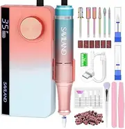 Saviland Electric Nail Drill Professional: 40000 RPM Nail Drill Kit, 2024 Gradient Sunset Colors, Portable Nail File & Buffers, Salon Use, Manicure Pedicure