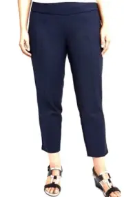 plus sz XL 24 Virtu By TAKING SHAPE Navy Amalfi 7/8 Pant stretch comfy NWT!