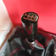 MS BLACK CARBON 6 STICK SHIFT GEAR KNOB for MAZDA 2 3 5 6 CX-5 MX5 MIATA SPORT S (for: Mazda)