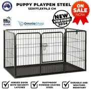 Heavy Duty Dog Puppy Cage Pet Playpen Whelping Box Dog Safe Pen Enclose Floor