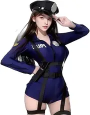 [generic] Officer Doctor aprons Bodysuit sexy Roleplay Dress Babydoll Secretary Role Mesmerizing Leotard Women Attendant Perspective