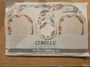 VTG CORELLE Coordinates Tabletop Set Abundance Placemats Coasters Hot Pads NOS