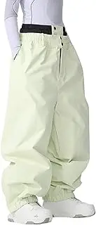 [xwxwseui] Baggy Skiing Pants for Women and Men Shell Breathble Snow Pants Waterproof Outdoor Snowboard Pant