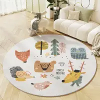 在飛比找momo購物網優惠-【Bello Life】可愛圓形兒童遊戲地墊臥室地毯可愛圓墊
