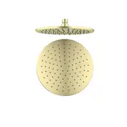 Nero 250mm Round Shower Head Brushed Gold NRROA1001BG