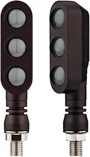 Turn Signal Indicator Motorcycle Turn Signals Light 3 In 1 Turn Signals Indicator DRL Stop Signals Motorcycle Flasher Universal 10MM (Size : 2 PCS)