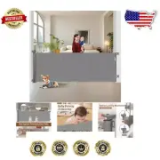 48" Tall Retractable Safety Gate for Babies and Dogs - Indoor/Outdoor Use