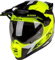 Klim Krios Pro Charger, adventure helmet , color: Neon-Yellow/Black/Grey , size: XXL