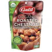 Galil Organic Roasted Chestnuts 10 x 100g Shelled Ready To Eat, Gluten Free
