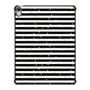 iPad Air 13-inch (M2/M3) iPad Impact Case Geometrical black white gold polka dots stripes