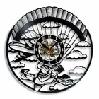 Skydiving Vinyl Wall Clock - Retro Decor - Unique Home Accent - Perfect Gift