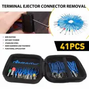 41Pcs Terminal Removal Tool Kit Electrical Connector Wire Pin Extractor Ejector
