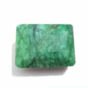 Awesome Top Brazilian Green Emerald Faceted Emerald Shape 124 Crt Loose Gemstone