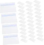 Generic 50pcs Release Paper Envelope Business Package Envelope Letter Envelope Letter Release Paper Sealed Release Paper Cookie Boxes Peeling Release Paper Small Commodity Hook White