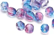 50 Sassafras Czech Glass Faceted Fire Polished Beads 6MM