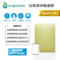 在飛比找PChome24h購物優惠-【綠能環控清淨網】長效可水洗★ 超淨化空氣清淨機濾網 適用3