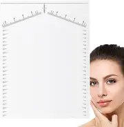 Eyebrow Template Set – 25 Ruler Stencils for Perfect Brows | Professional Brow Buddy Tool, Symmetry Mapping Kit, Reusable Grooming Stencil for Makeup & Styling