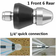 1/4'' Pressure Washer Nozzle Drain Sewer Jetter Pipe Dredge Cleaner Nozzle Tools