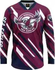 Manly Sea Eagles NRL Mens Motor Cross MX Jersey Sizes S-5XL BNWT