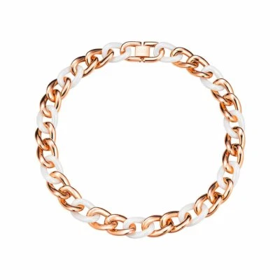 Esprit Collection Women's Necklace Stainless Rosé White Ceramia ELNL11855C420