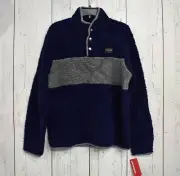 Men's Unionbay Midnight S, M Sherpa Sweater Long Sleeve Button Sportswear NWT