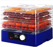 Food Dehydrators, Food Dryer, 350w Fruits Dryer, 360°Circulates in Heat Vegetables Dryer Machine, 5 Trays Snacks Air Dryer, Removable Trays, Easy to Clean for Fruit, Meat, Vegetable, Treat